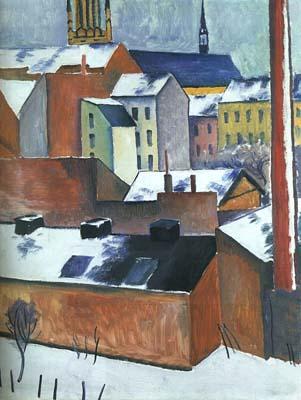 August Macke St Mary im Schnee oil painting picture